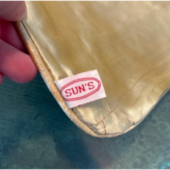 Toss pillow cover silky rayon satin hand embroidery golden square zips closed - Picture 7 of 10